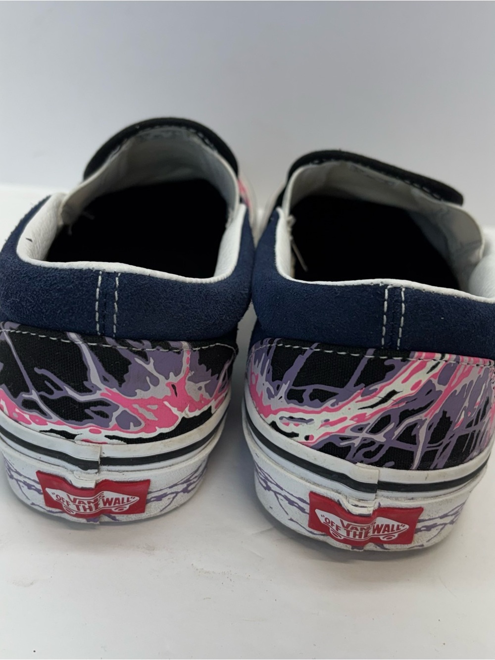 Vans Zap Skull Classic Slip On Glow In Dark Sneakers Shoes Black Men 6/W 7.5 - Picture 7 of 10